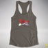 Believe Bigender Pride Flag Jingle Bell Racerback Tank - Dark Grey